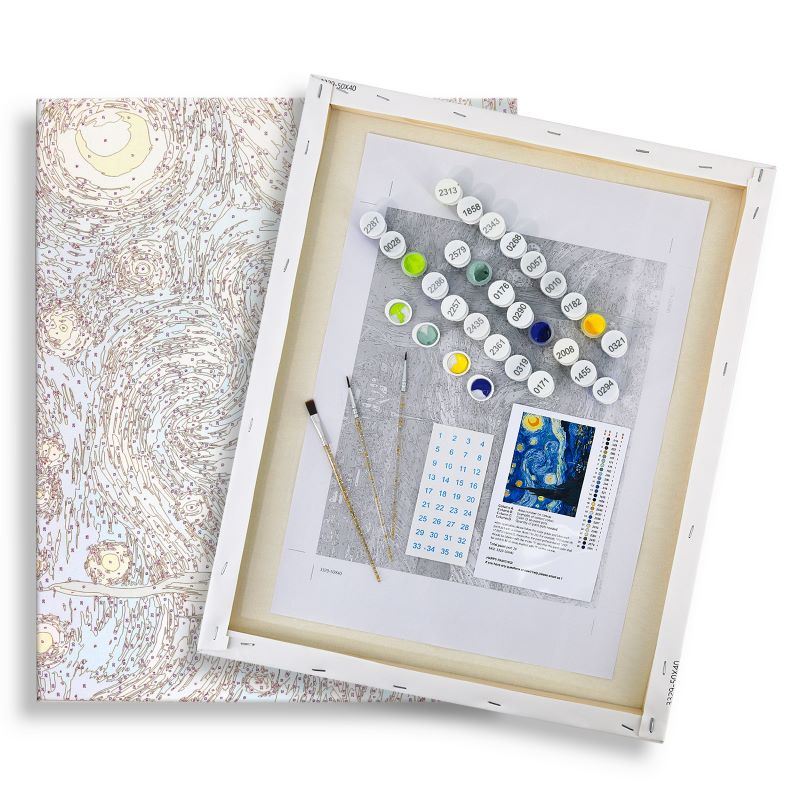 Kit de Peinture Numérotée - 6 mini peintures - coffret cocktails sip & paint