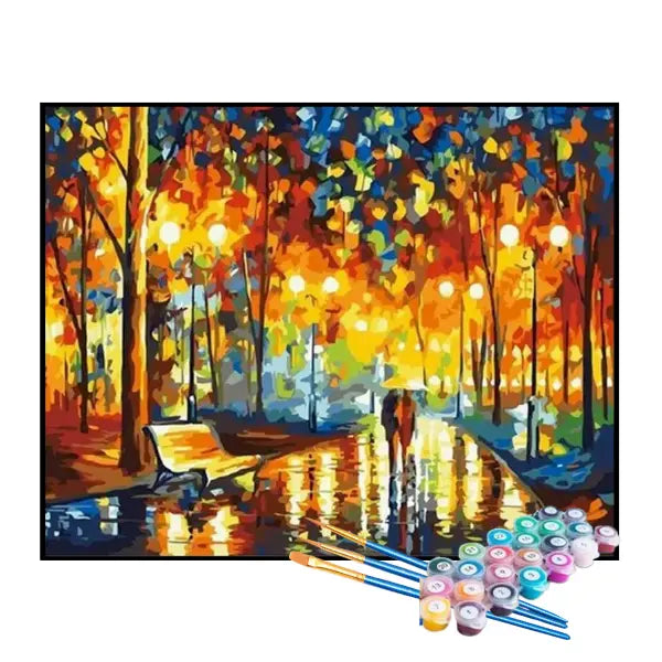 Kit de pintura por números - Cuadrado iluminado