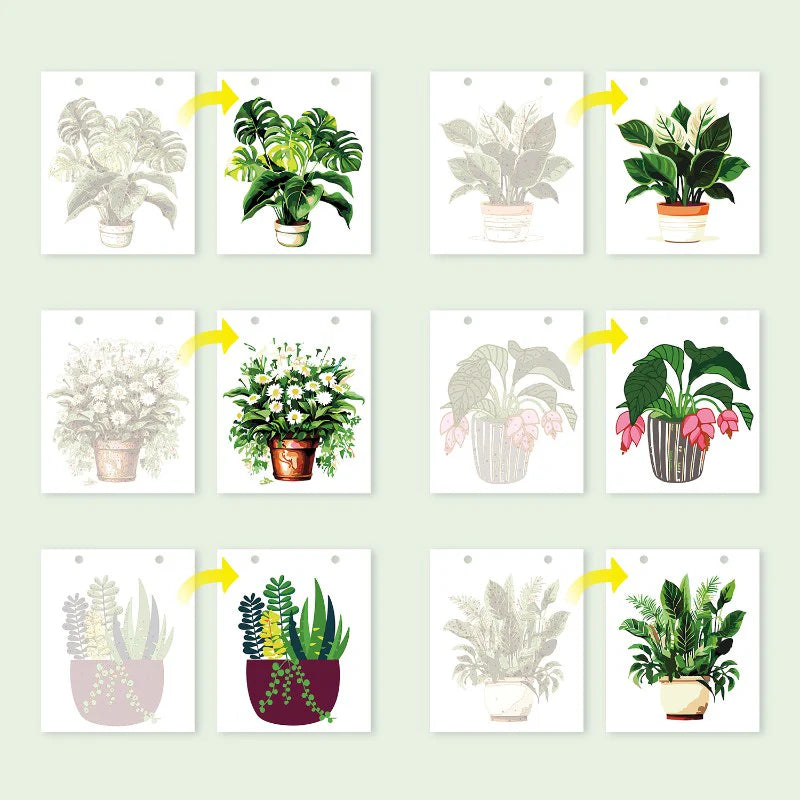Kit de Peinture Numérotée - Calendrier de Bureau 2026 Peinture par Numéros | édition plantes