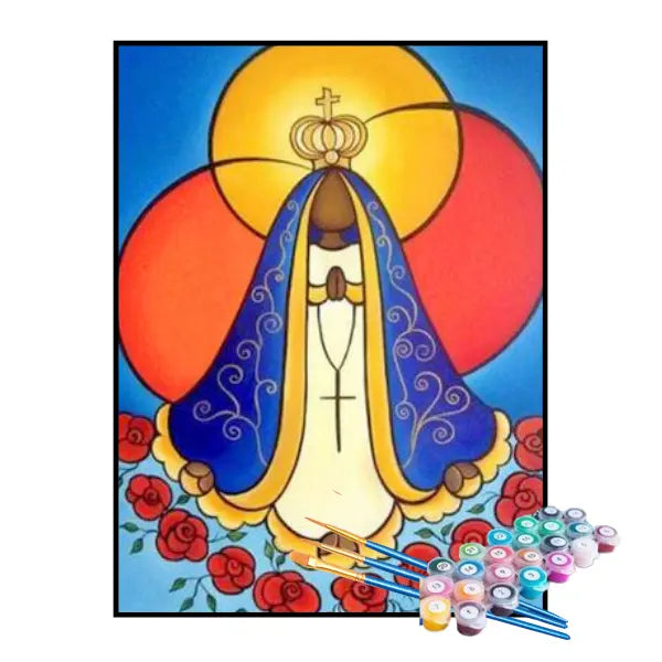 Kit de pintura por números - Nuestra Señora de Aparecida