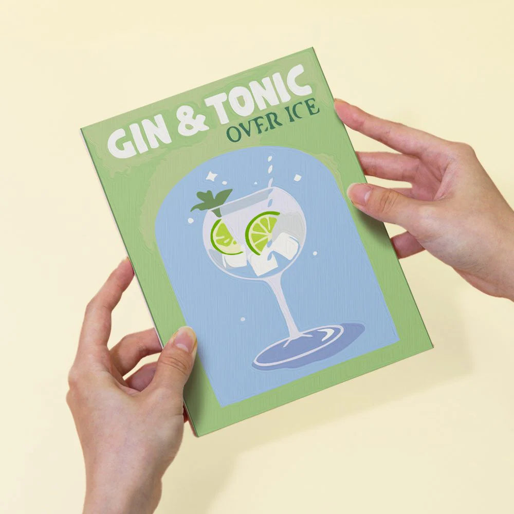 Kit de Peinture Numérotée - 6 mini peintures - coffret cocktails colorés