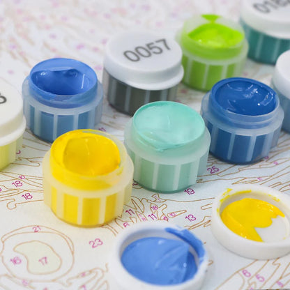 Kit de Peinture Numérotée - 6 mini peintures - coffret cocktails sip & paint