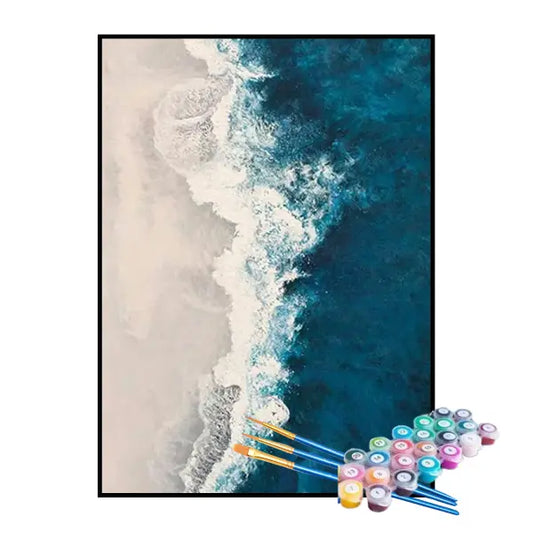 Kit de Peinture Numérotée - Les Vagues de la Mer