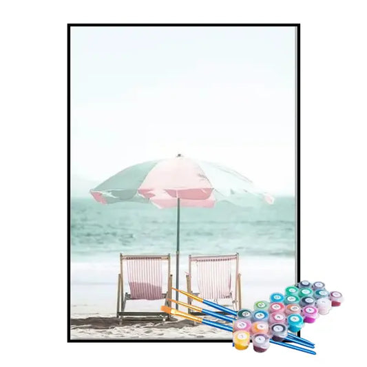 Kit de pintura por números - Sombrilla de playa