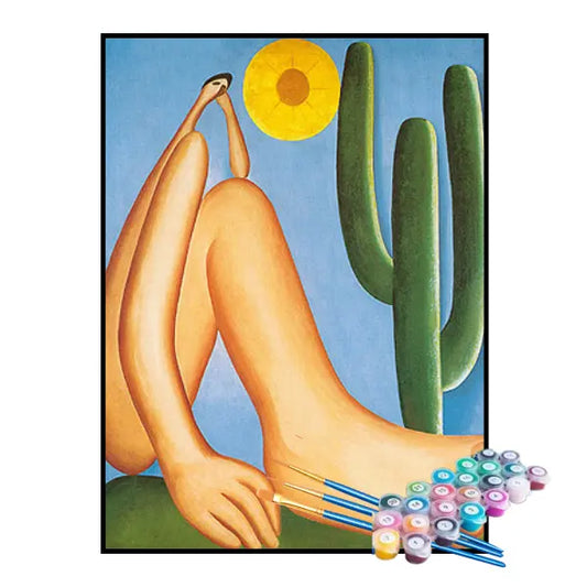 Kit de pintura por números - Abaporu, Tarsila do Amaral