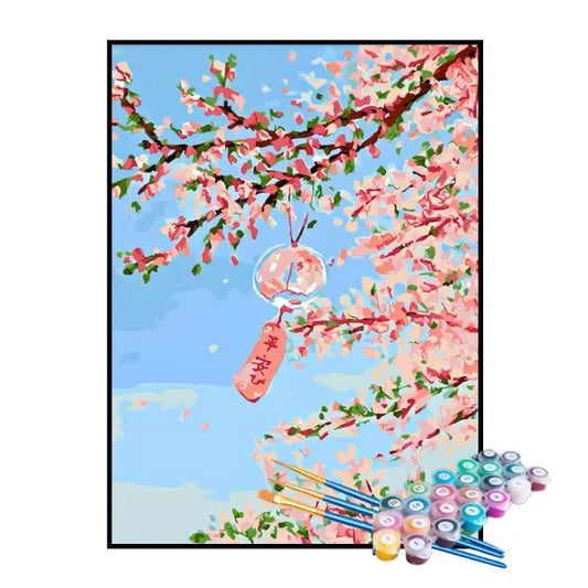 Kit de pintura por números - Cerezo