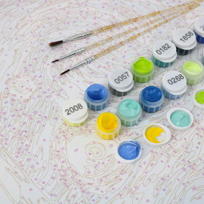 Kit de Peinture Numérotée - 6 mini peintures - coffret cocktails sip & paint