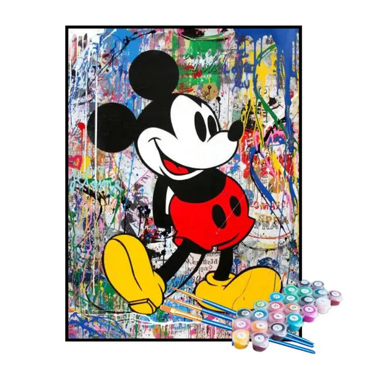 Kit de pintura por números - Mickey Mouse Abstracto