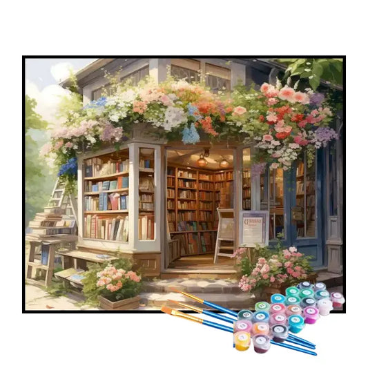 Kit de pintura por números - Biblioteca