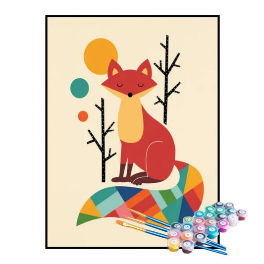 Kit de pintura por números - El pequeño zorro