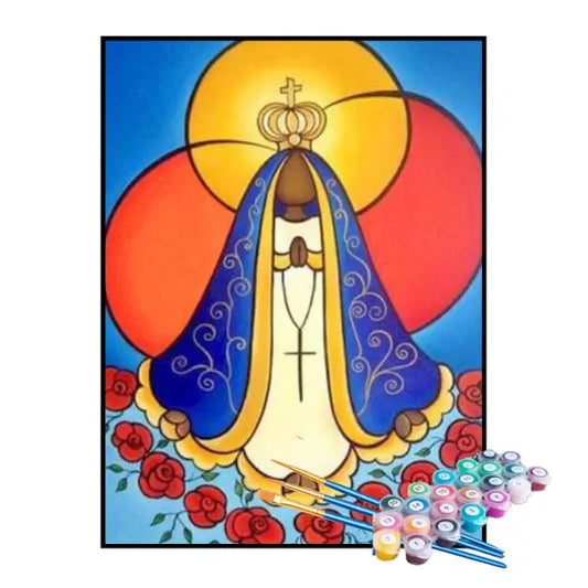 Kit de pintura por números - Nuestra Señora de Aparecida