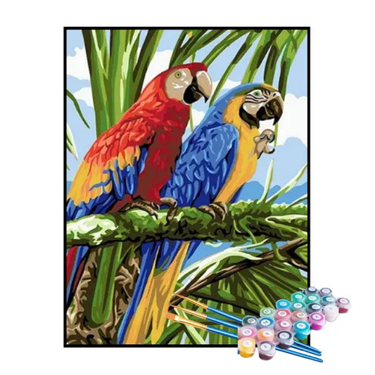 Kit de pintura por números - Araras