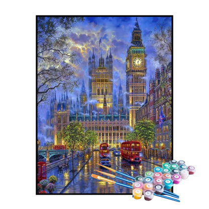 Kit de pintura por números - Londres al anochecer