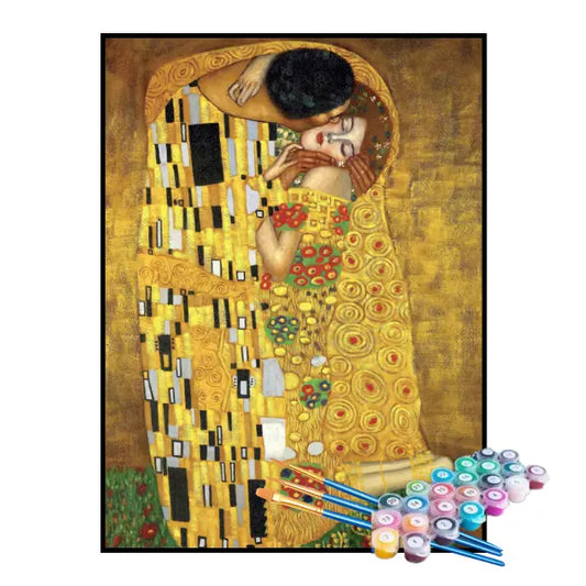 Kit de pintura por números - El beso - Gustav Klimt