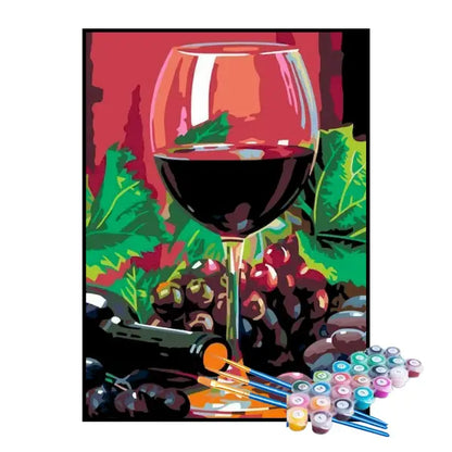 Kit de pintura por números - Vino