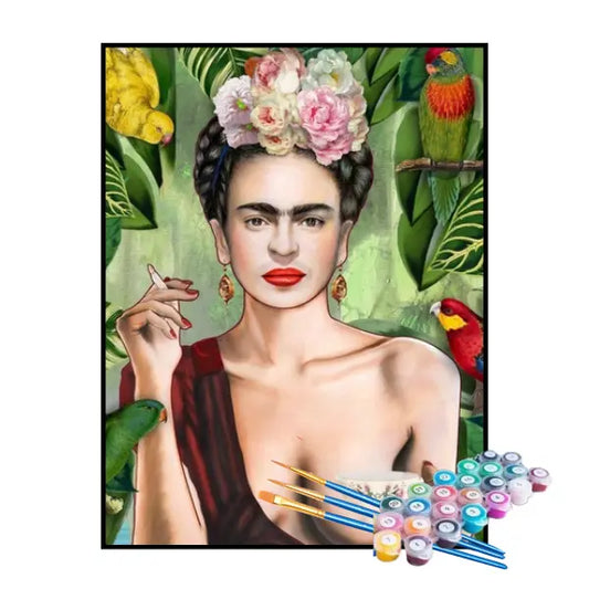 Kit de pintura por números - Frida Kahlo
