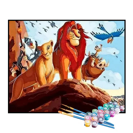 Kit de pintura por números - El Rey León