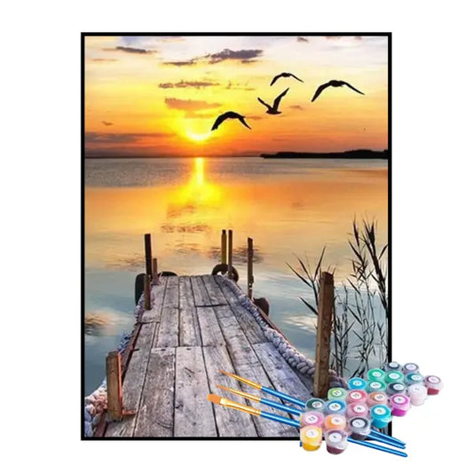 Kit de pintura por números - Twilight Quay
