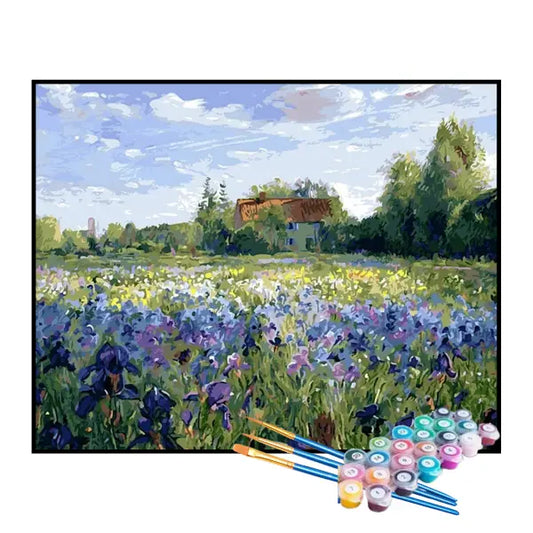 Kit de pintura por números - Campo de flores