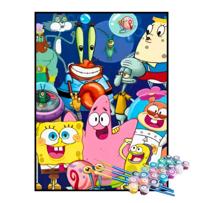 Kit de pintura por números - Bob Esponja