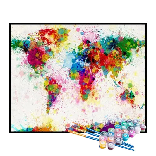 Kit de pintura por números - Cartulina de colores