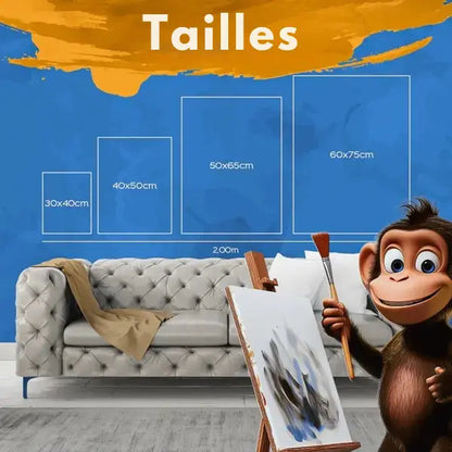 Kit de pintura por números - Árbol de las 4 estaciones